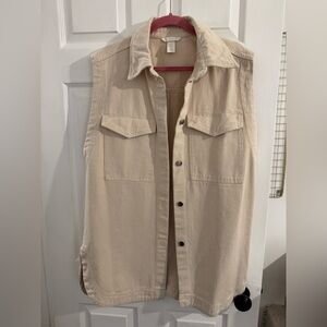 H&M Cream Cargo Vest